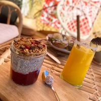 Chia pudding doesn't disappoint  at Yonder in Les Deux Alpes