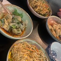 wontons and dan dan noodles  at Munchy Monk in Northbridge