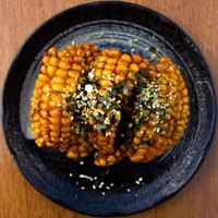 Vegetarian miso-buttered sweetcorn with furikake at Hai Hai in Brisbane