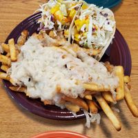 Bang Bang Mango Tacos and Vegan Mozzarella Fries at The Water Tree Cafe in Myrtle Beach