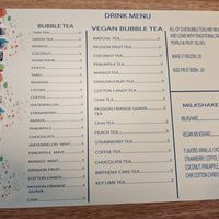 Drink Menu Side #2 at The Water Tree Cafe in Myrtle Beach