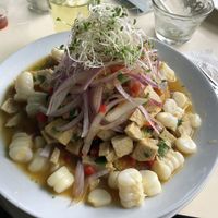Vegan ceviche   at Casa Vegetariana Luz y Salud in Lima