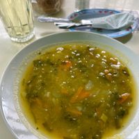 Quinoa vegetable soupp  at Casa Vegetariana Luz y Salud in Lima