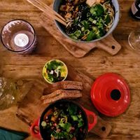 Tajine en Ramen at Vegane Glorie in The Hague