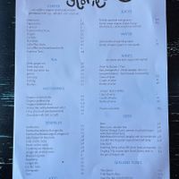 Menu  at Vegane Glorie in The Hague