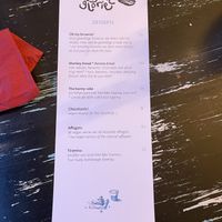 Dessert menu  at Vegane Glorie in The Hague