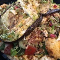 eggplant salad  at Vegane Glorie in The Hague