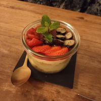 Green matcha cheesecake at Vegane Glorie in The Hague