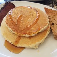Vegan pancakes at Across Broadway Cafe in Hewlett