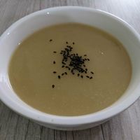 Potato soup at Comer Sanar Vivir in Cuenca