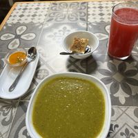 Crema de espinacas   at Comer Sanar Vivir in Cuenca
