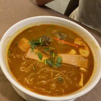 Small Laksa with large vermicelli noodles 10ringit  at Living Seed 翠园素食馆 in Kota Kinabalu