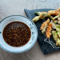 veggie tempura at Living Seed 翠园素食馆 in Kota Kinabalu