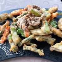 veggie tempura at Living Seed 翠园素食馆 in Kota Kinabalu