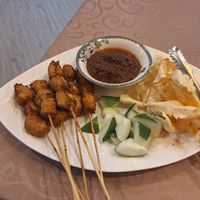 Sambal chicken at Living Seed 翠园素食馆 in Kota Kinabalu