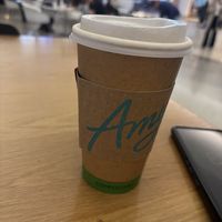 Coffee with almond milk option  at SFO - Amy's Drive Thru - T1 in South San Francisco