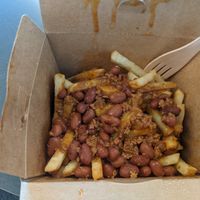 Chili fries at SFO - Amy's Drive Thru - T1 in South San Francisco