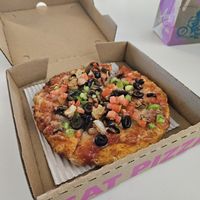 Amazing pizza! at SFO - Amy's Drive Thru - T1 in South San Francisco