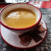 Menu soup at Damas - Josefstrasse in Zurich