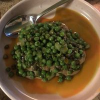 Purple kumara with marmite cream  at Forest in Auckland