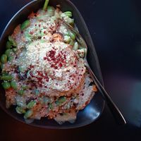 meatless meatballs bowl (hummus instead of avocado) 12,90€ at Yuícery - Milaneo in Stuttgart
