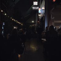 Outdoor dining in winter with heaters at Küff Kolektif. in Istanbul