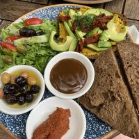 Vegan breakfast   at Küff Kolektif. in Istanbul
