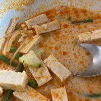 Red curry with tofu  at Noodl in Geneva