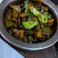 Okra masala  at Roti of Edinburgh in Edinburgh