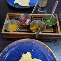 Popadoms   at Roti of Edinburgh in Edinburgh