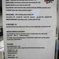 Food Menu  at Two Guns in Manhattan Beach