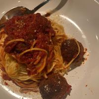 Vegan spaghetti and meatballs!  at Lala's in the Lakes in New Franklin