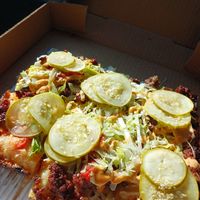 Big Mock Pizza at Grandma Bob's Pizza in Detroit