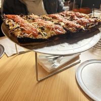 Sausage and pistachio   at Grandma Bob's Pizza in Detroit