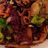 Fried rice with soy chicken at I'm Vegan in Chicago