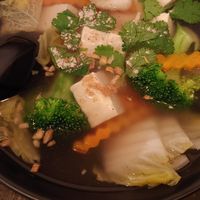 Vegetables and tofu soup at I'm Vegan in Chicago