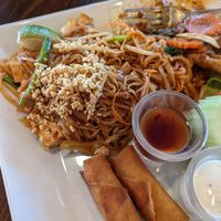Pad Thai lunch plate at I'm Vegan in Chicago