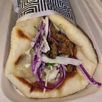 Plant based lamb Zeus Pita Wrap  at Zeus Street Greek in Kotara