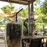 Macchiato with oat milk at Miss Island in Koh Muk