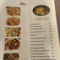 Menu at Miss Island in Koh Muk