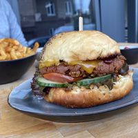 Vegan Cheeseburger at Hammer Imbiss in Dusseldorf