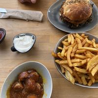 Fries with vegan Mayo & Ketchup  at Hammer Imbiss in Dusseldorf