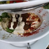 Falafel with hummus  at YAFA in Stuttgart