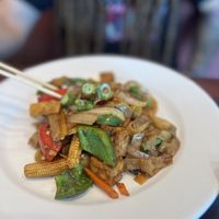 Drunken noodle with tofu   at Baitong Thai & Sushi in St Augustine