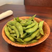 Salt only edamame   at Baitong Thai & Sushi in St Augustine