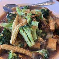 Went again 5/7/24.  Had tofu with garlic sauce…again! So good. (Ask for vegan-style.)  at Baitong Thai & Sushi in St Augustine
