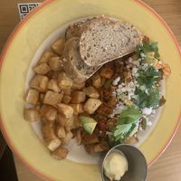 Vegan Mexican scramble  at Lucy's Cafe in Chicago