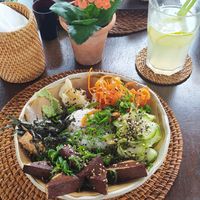 Vegan sushi bowl. at Zen Bistrô in Imbituba