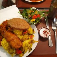 Lunch special at Govinda Veggie Corner in Budapest