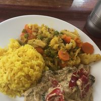 Lunch offer of the day at Govinda Veggie Corner in Budapest